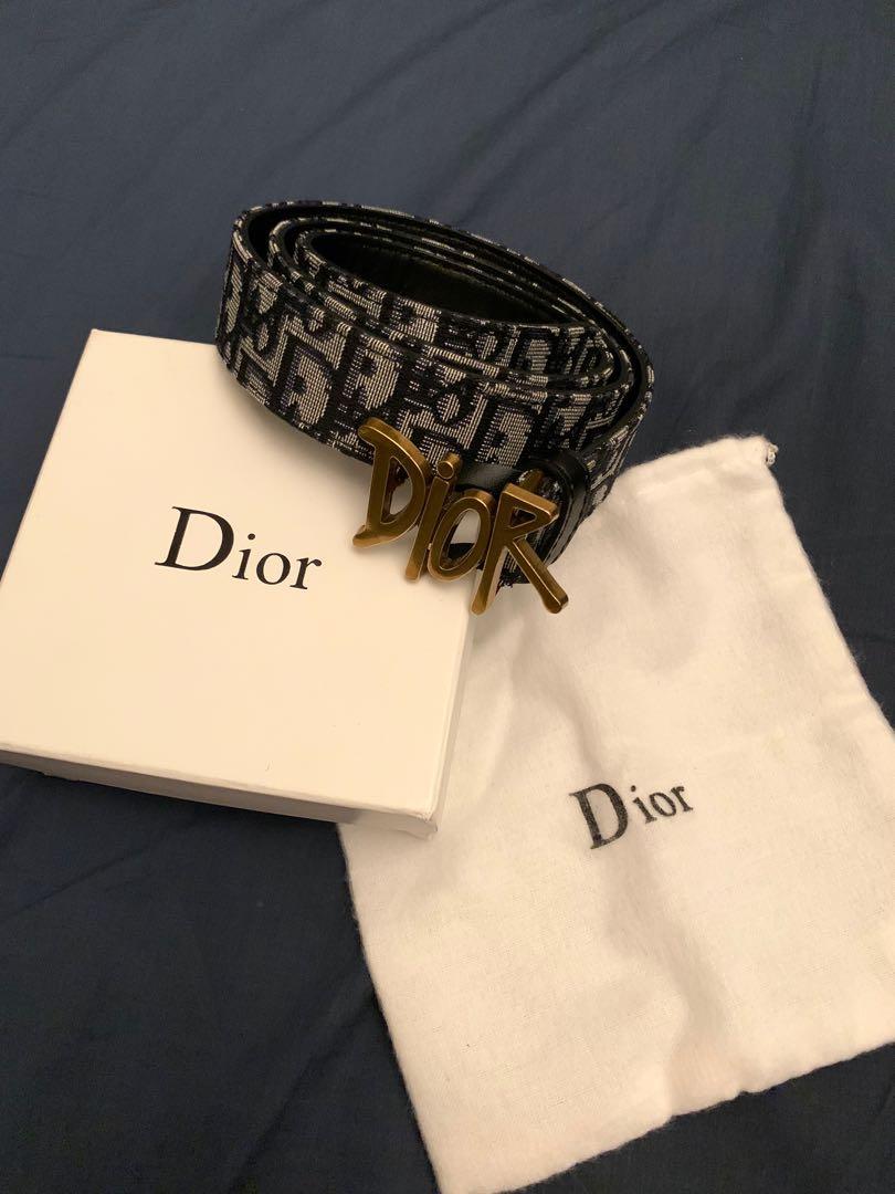 dior stussy belt