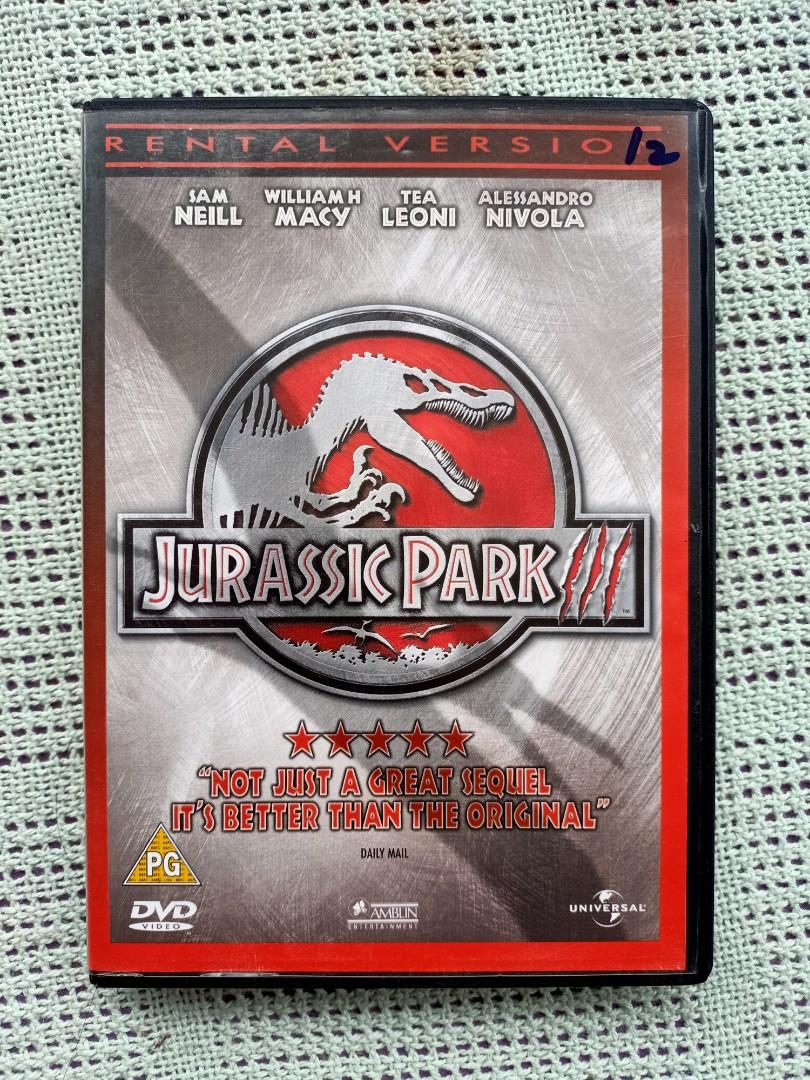 DVD Jurassic Park III, Music & Media, CD's, DVD's, & Other ...