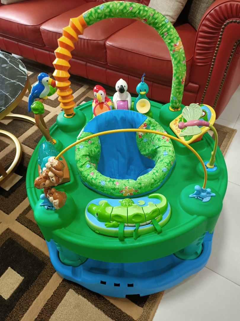 Evenflo Eversaucer Jungle Theme Baby Bouncer Jumperoo Babies Kids Infant Playtime On Carousell