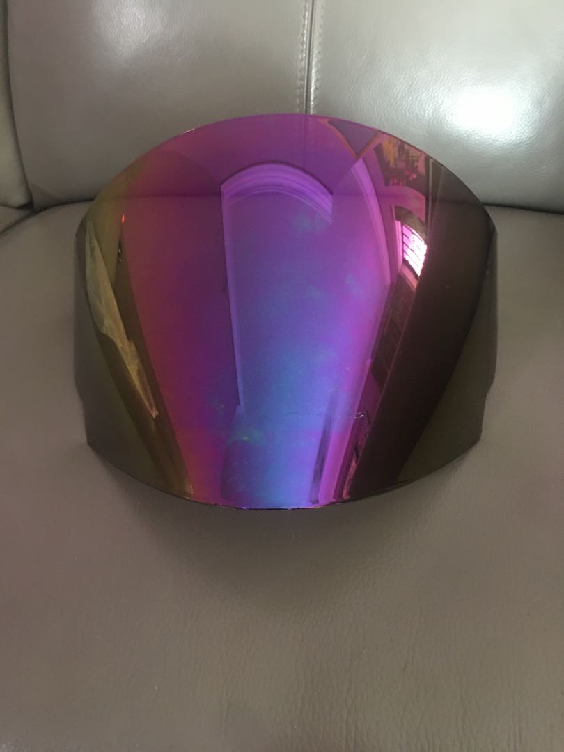 Evo helmet, Rainbow visor, Motorcycles, Motorcycle Accessories on Carousell
