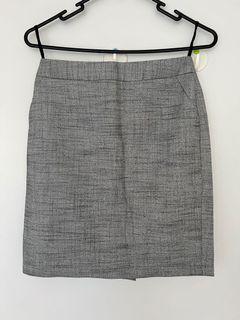 Grey denim skirt size S