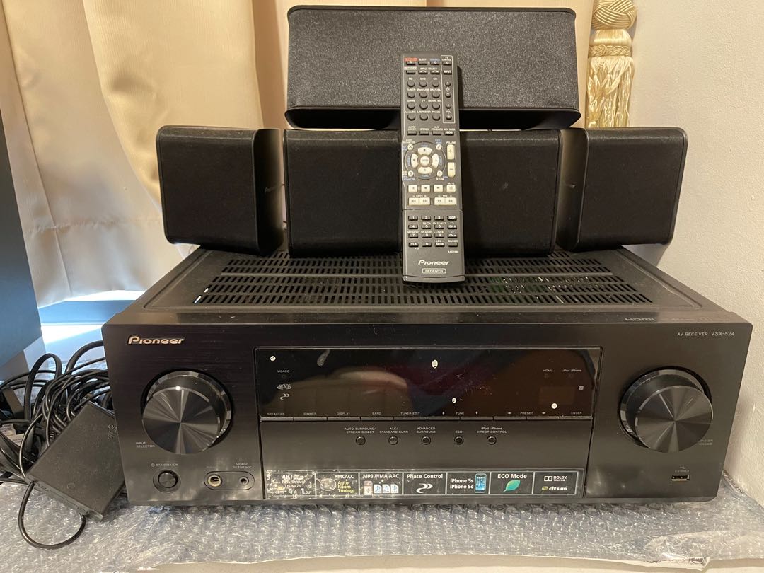 Home theatre pioneer amplifier with 5.1 speaker, Audio, Soundbars, Speakers
