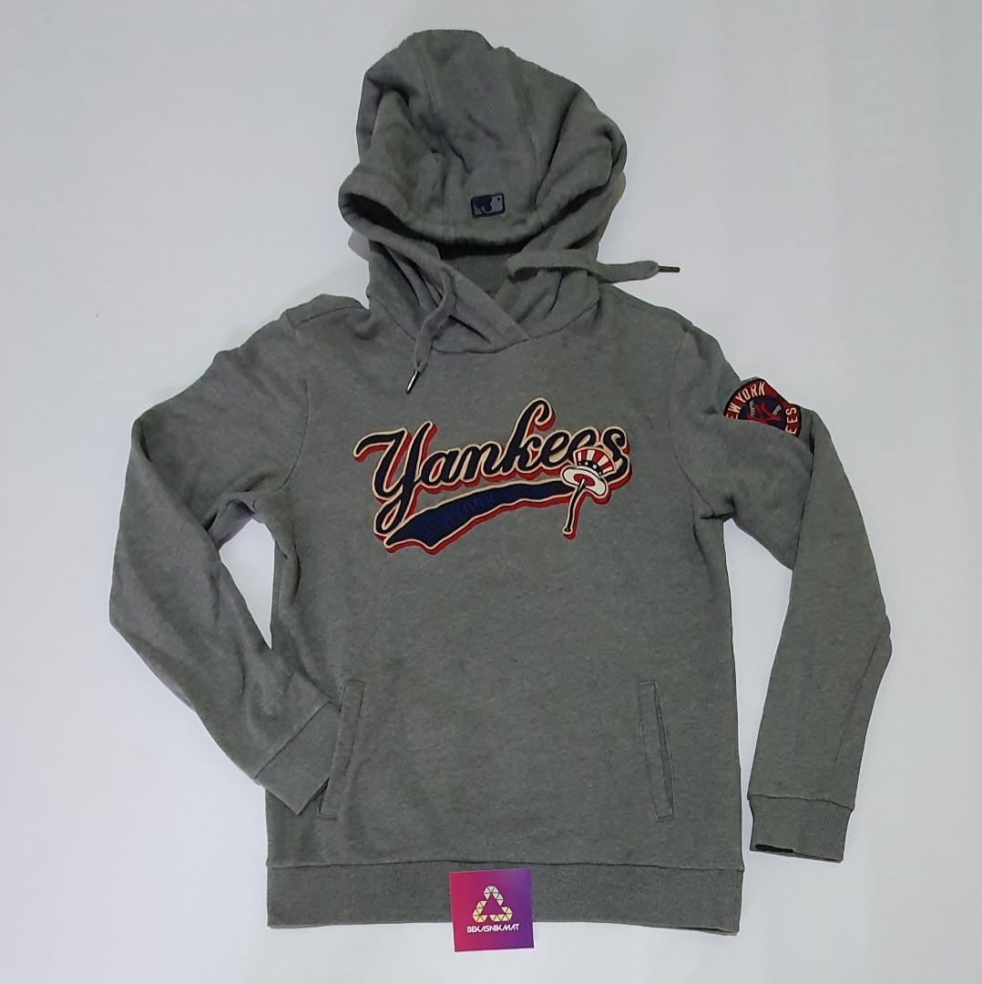 YANKEES HOODIE ORIGINAL, Fesyen Pria, Pakaian , Baju Luaran di Carousell