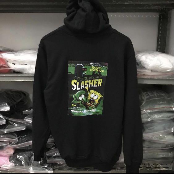 HOODIE SPONGEBOB SLASHER BY Hu0026M, Fesyen Pria, Pakaian , Baju Luaran di  Carousell