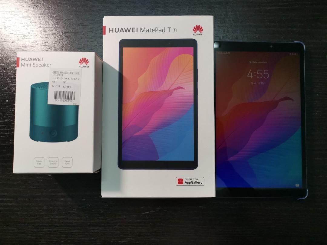 Huawei Matepad T8 + Speaker + 32 GB SD Card, Mobile Phones \u0026 Gadgets,  Tablets, Android on Carousell