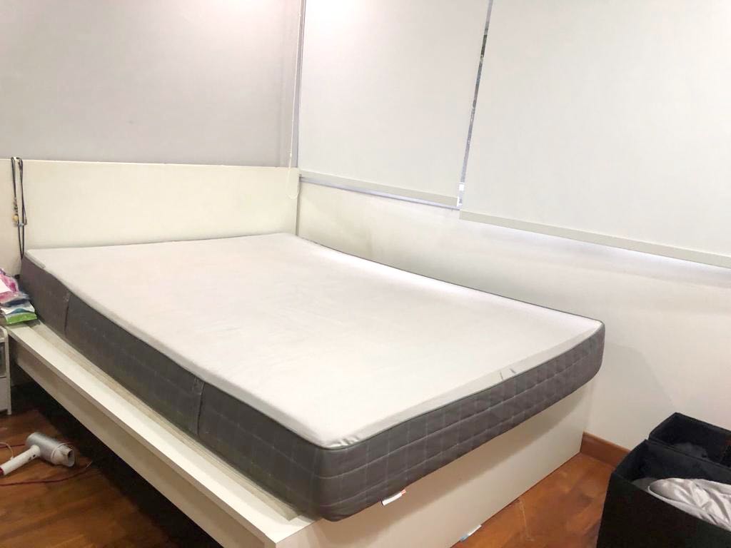Ikea mattress hovag queen size, Furniture & Home Living, Furniture, Bed