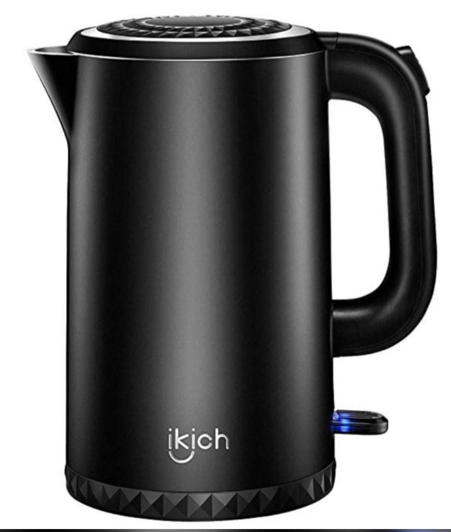 IKICH Stainless Steel Electric Water Kettle, 1.7L Cordless Tea Kettle