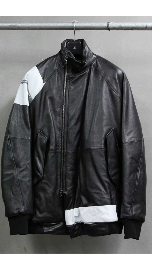 Julius Nilos Oversized Padded Leather Bomber Jacket, 男裝, 外套及