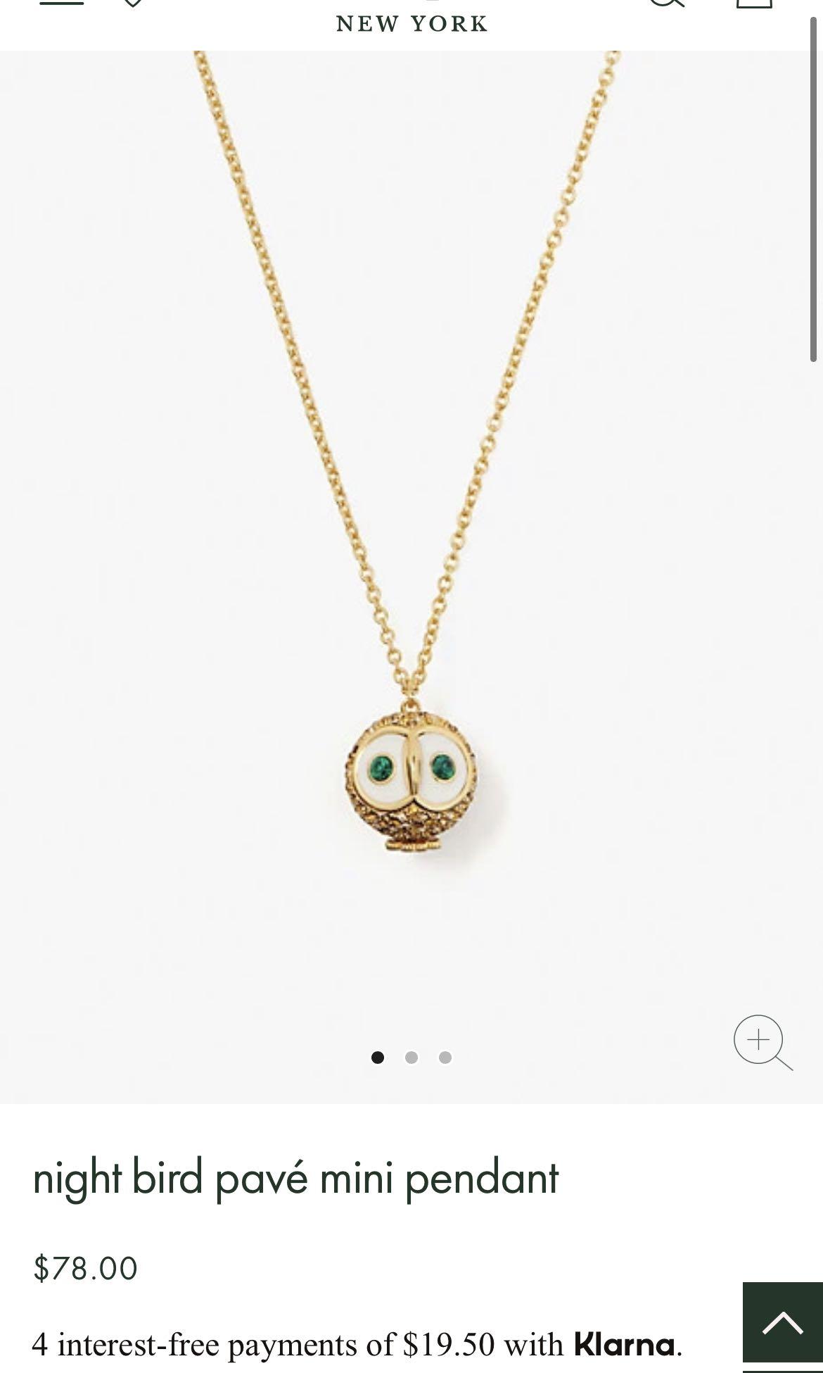 Kate spade bird necklace hot sale