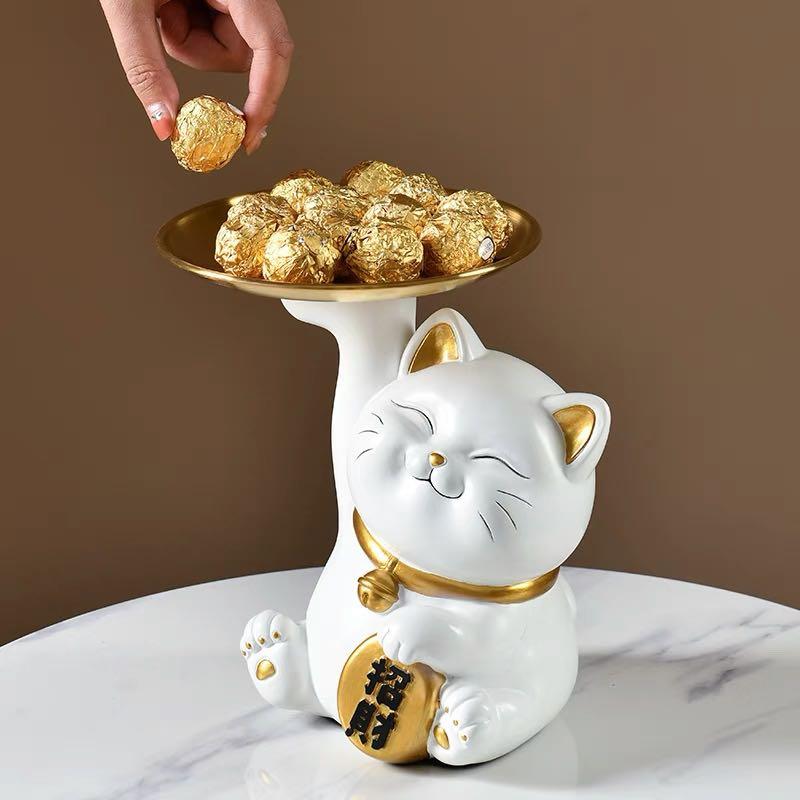 White sale gold cat