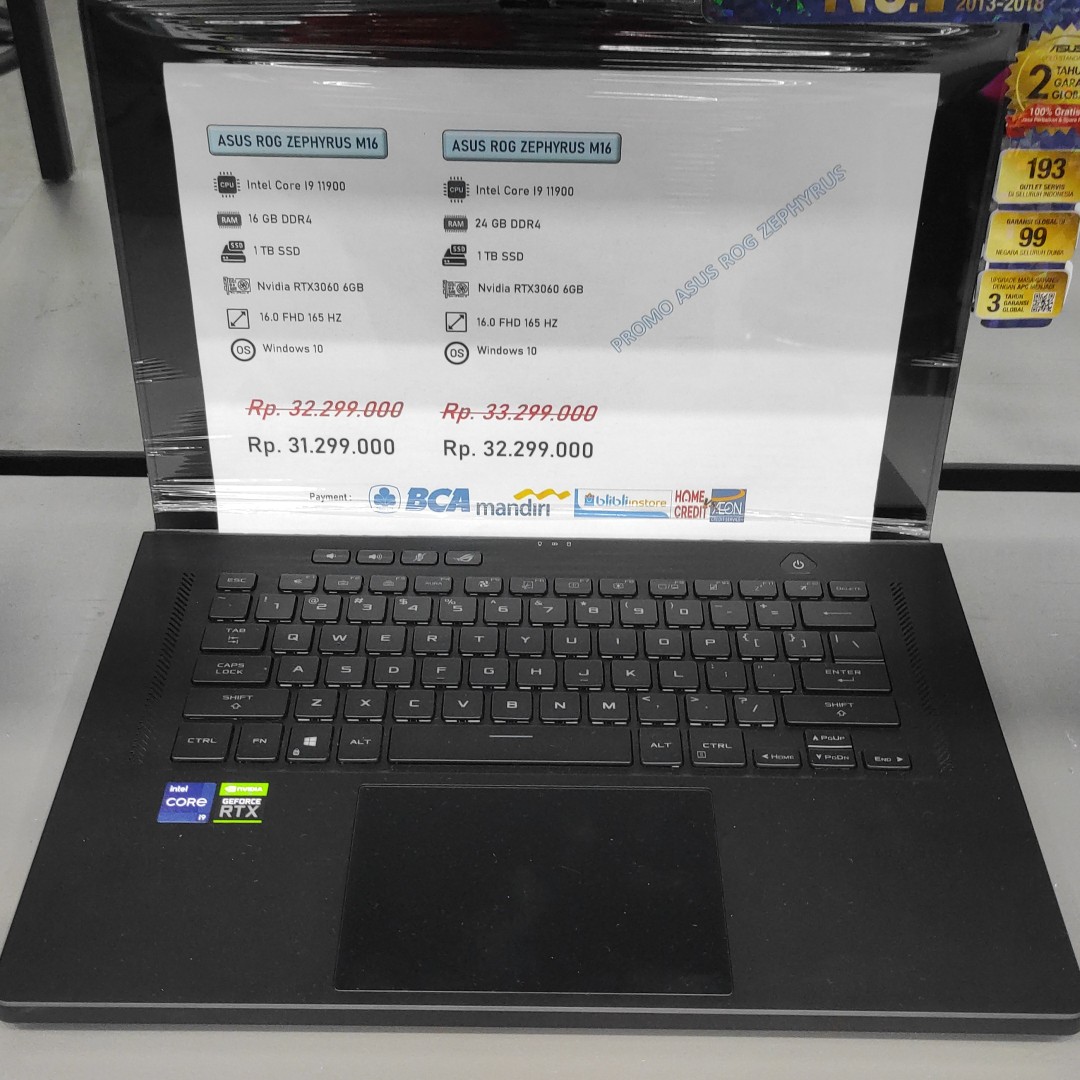 Kredit Laptop Asus ROG Zephyrus M16, Elektronik, Komputer ...