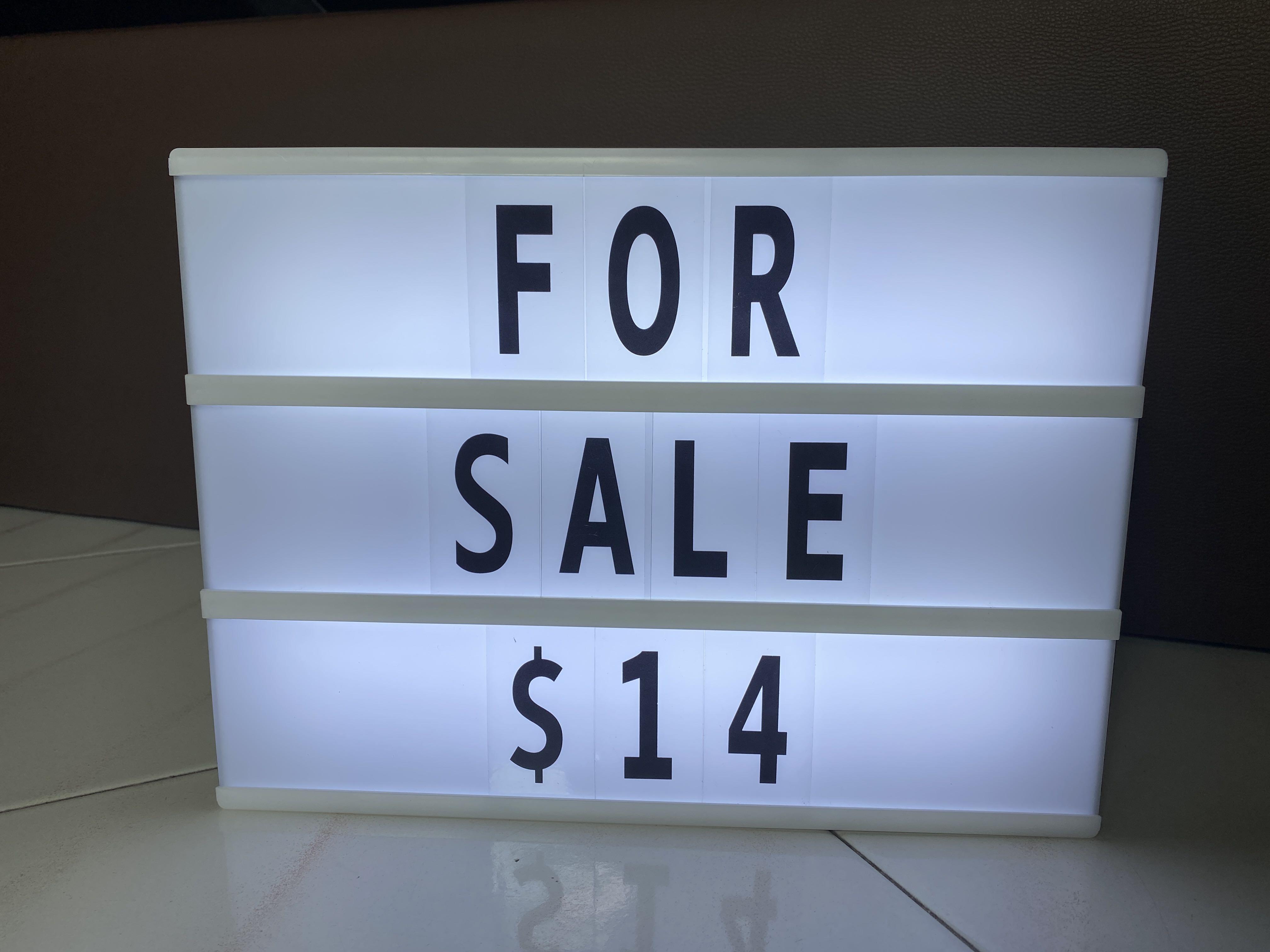 LED Message Light Box, Furniture & Home Living, Home Decor, Frames