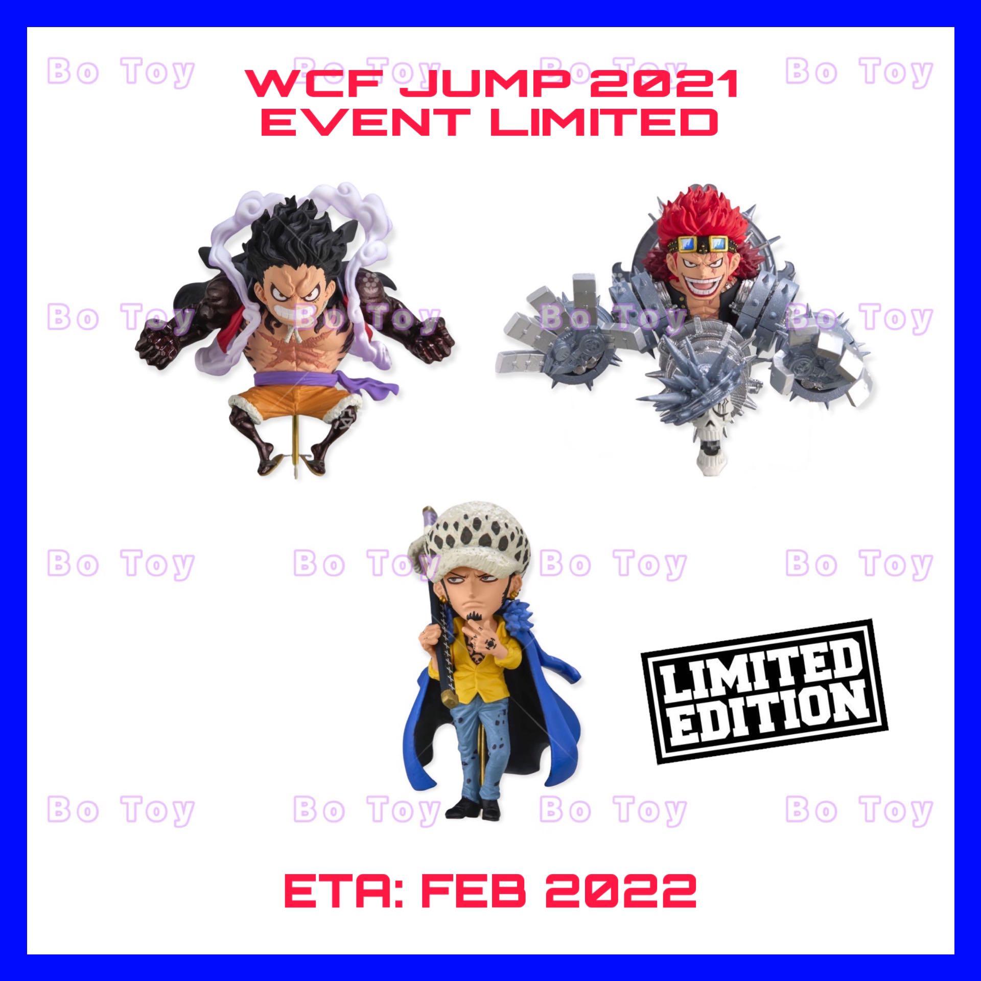 Last Slot Wcf One Piece Jump 21 Event Limited Set B Luffy Kid And Law Banpresto World Collectable Figure Toys Games Action Figures Collectibles On Carousell