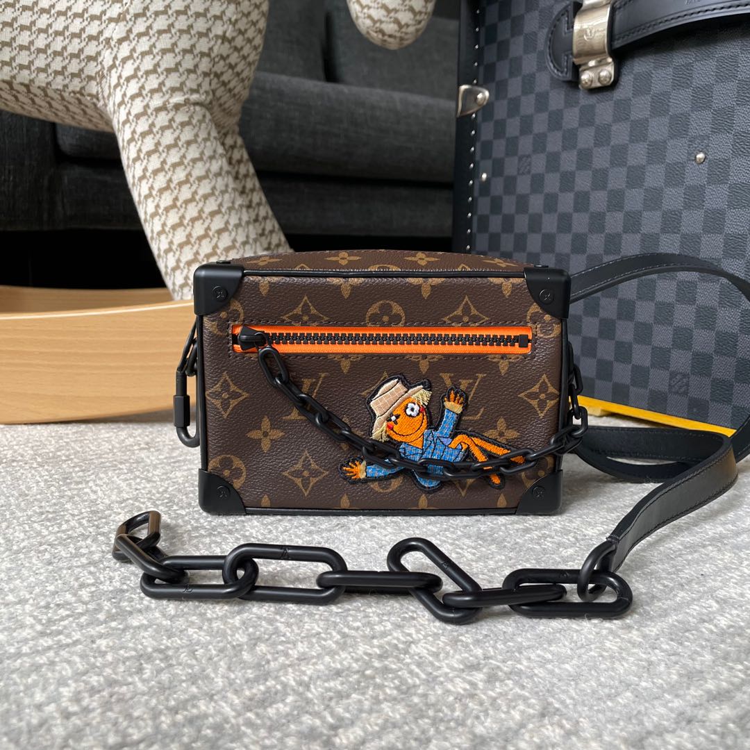 Louis Vuitton Side Trunk Denim, Luxury, Bags & Wallets on Carousell