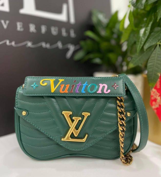 Louis Vuitton Malibu Green Calfskin New Wave Chain Bag PM, myGemma, SG