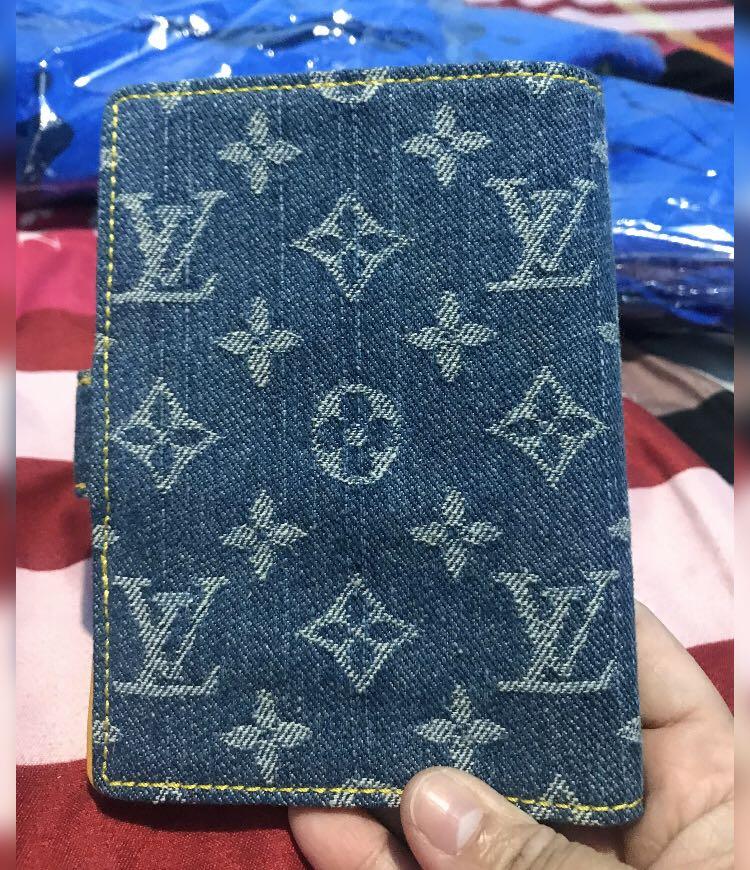 Louis Vuitton Monogram Blue Denim Agenda Day Planner