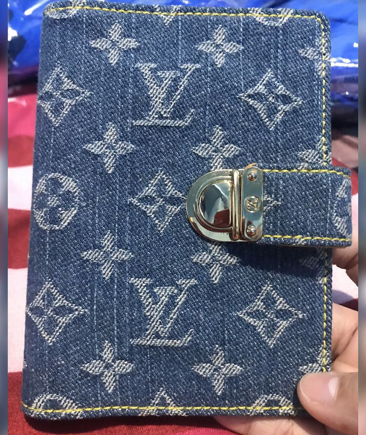 Louis Vuitton Monogram Blue Denim Agenda Day Planner