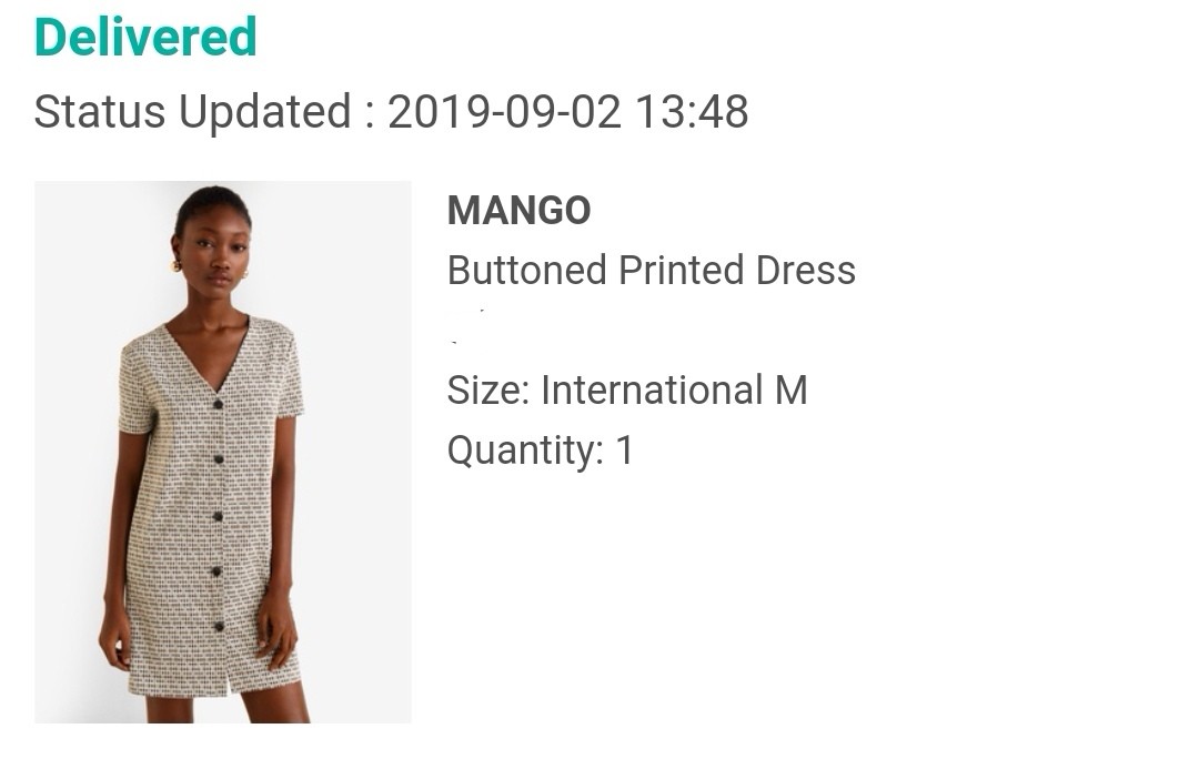 mango buttoned printed dress