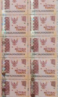 Materai 10000 asli