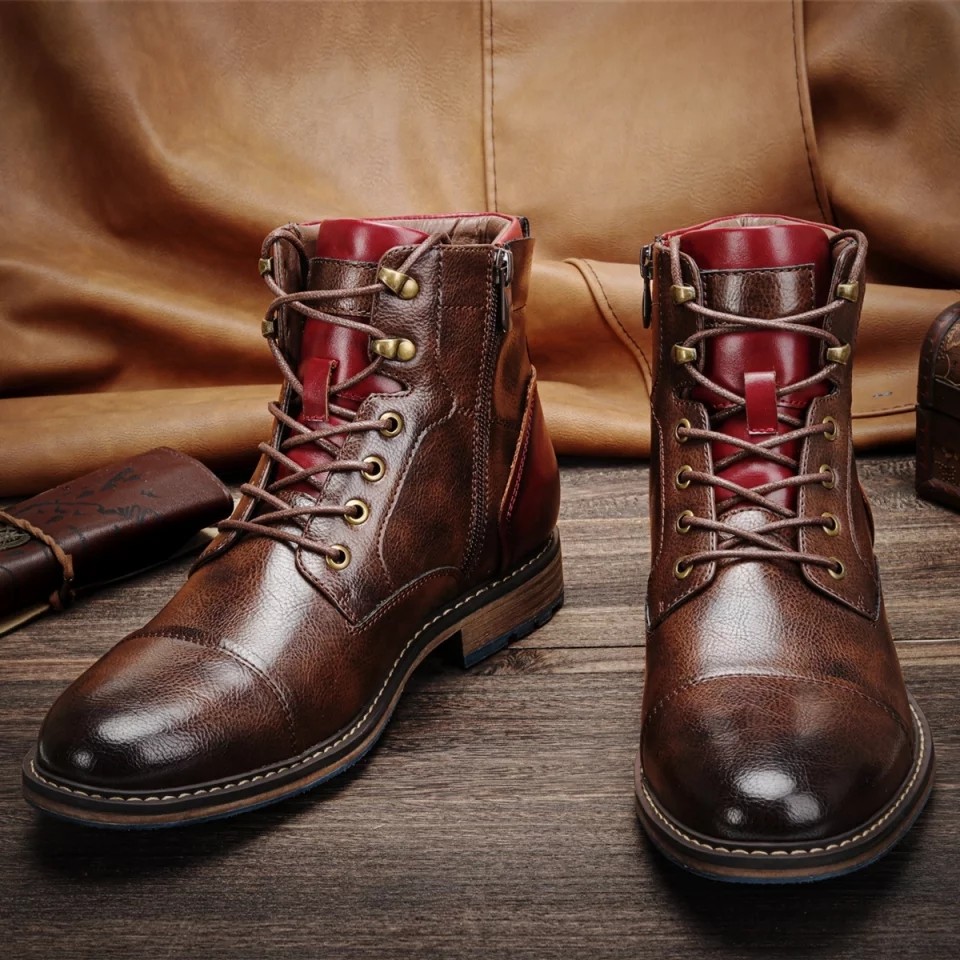 Men shoes boots shoe brown American US style BOOTS comfortable US 7-13,  Men's Fashion, Footwear, Boots on Carousell