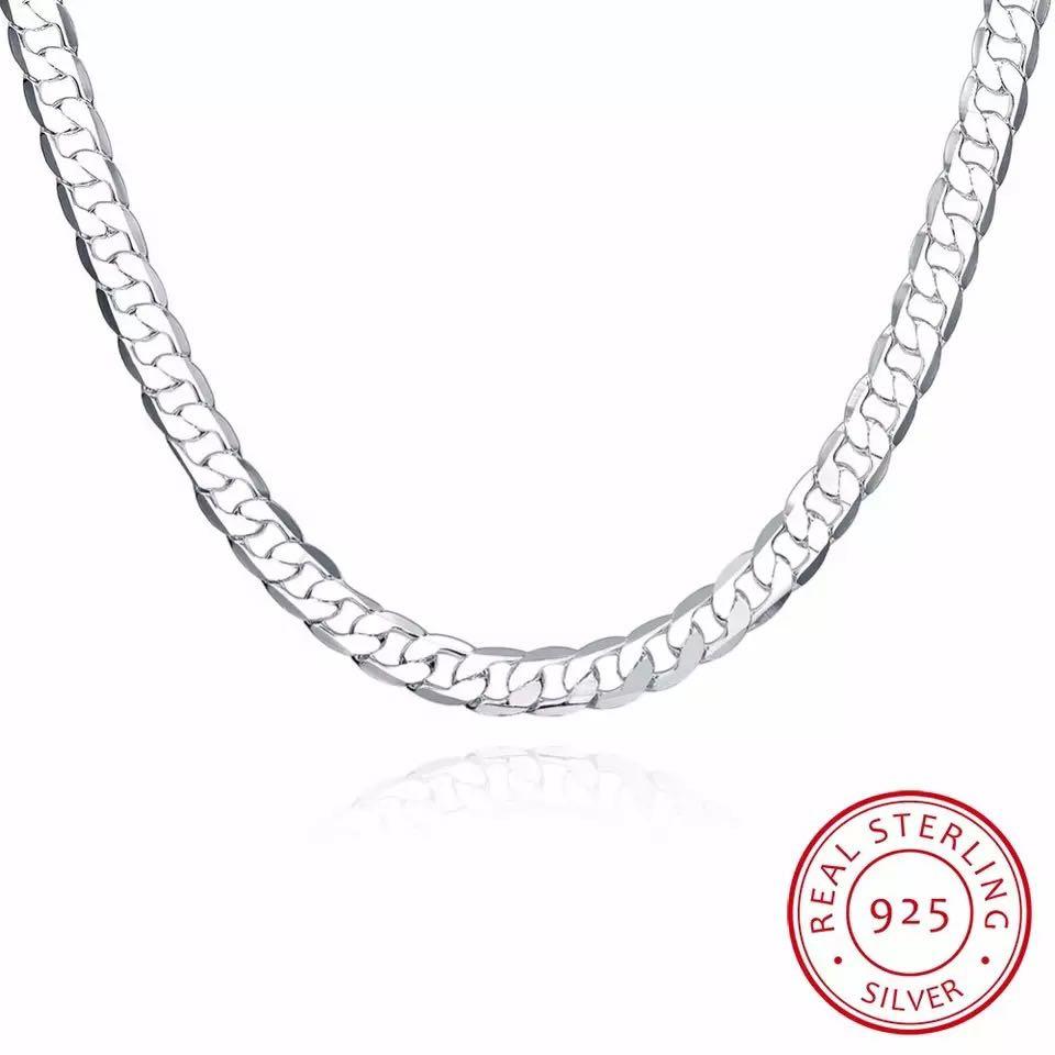 Valentines Gift Idea Men s Fine 925 Sterling Silver Chain with