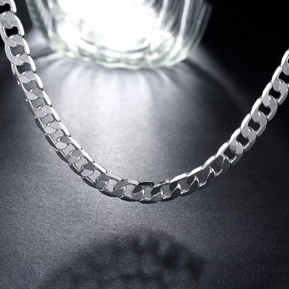 Real silver chain necklace mens store