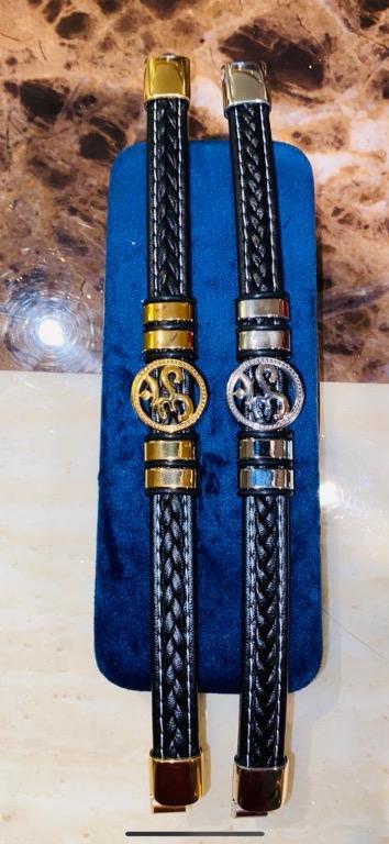 Mens Leather Bracelet OHM Men s Fashion Watches Accessories
