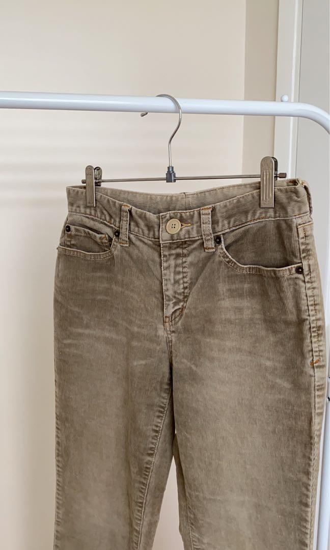 Mid-waisted Corduroy Pants (Category: Jeans) located in Batangas. Submitted by ____ad (Listing ID 1120073691, Image 2). Description: - v trendy and of good quality! - W27” R9” L36.5” - ONLINE FIND — never worn; probably thrifted by the seller!.