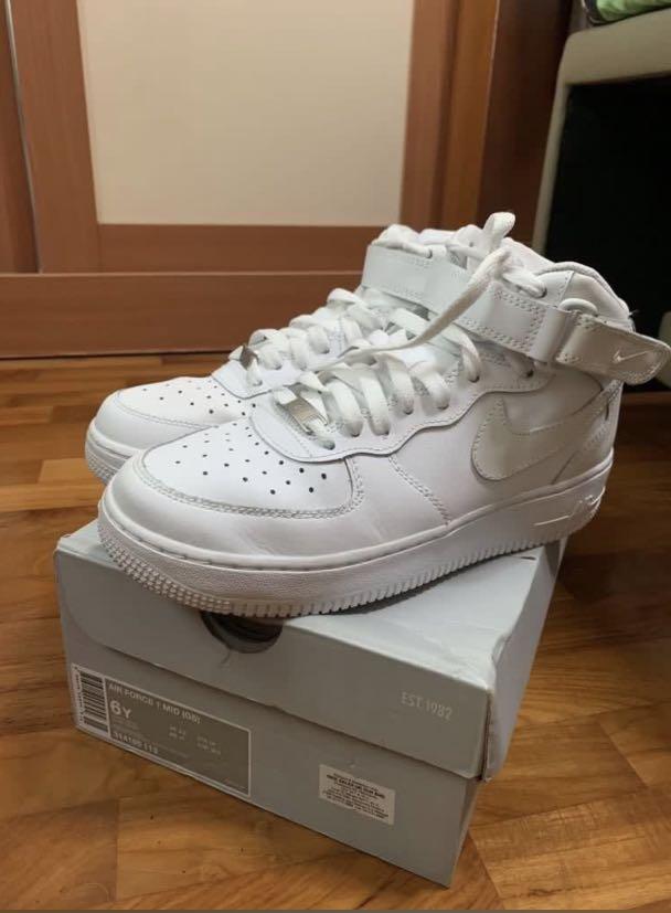 Mint Nike Air Force 1 Mid '07 GS, Women 