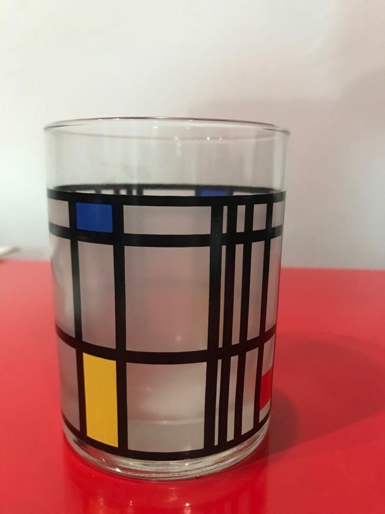 MOMA USA Piet Mondrian Glass, Furniture & Home Living, Kitchenware ...