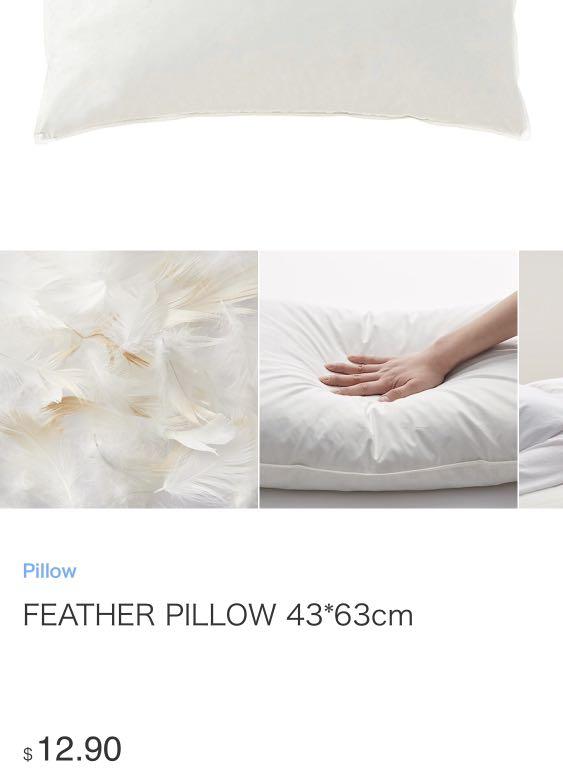 muji feather pillow