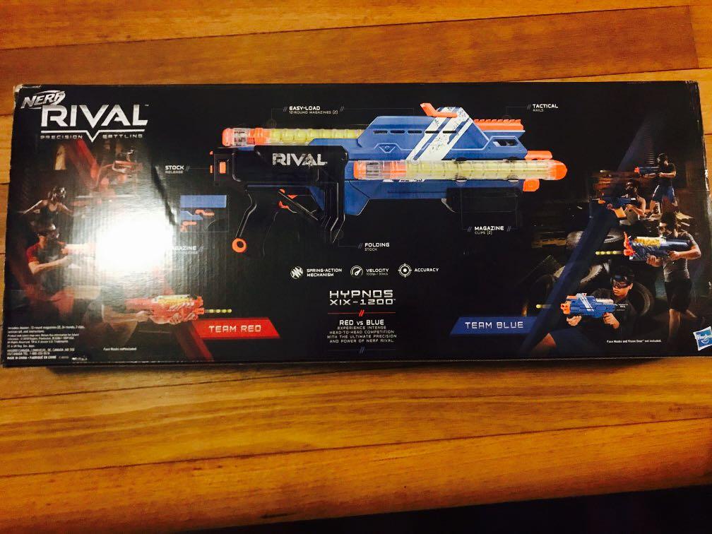 Nerf Rival Hypnos XIX1200 Blue Blaster with 24x rounds, Hobbies & Toys