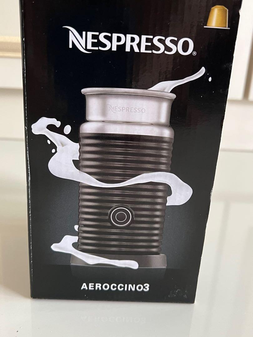  Nestle Nespresso Aeroccino3 3594 Black Milk Frother: Electric  Milk Frothers: Home & Kitchen