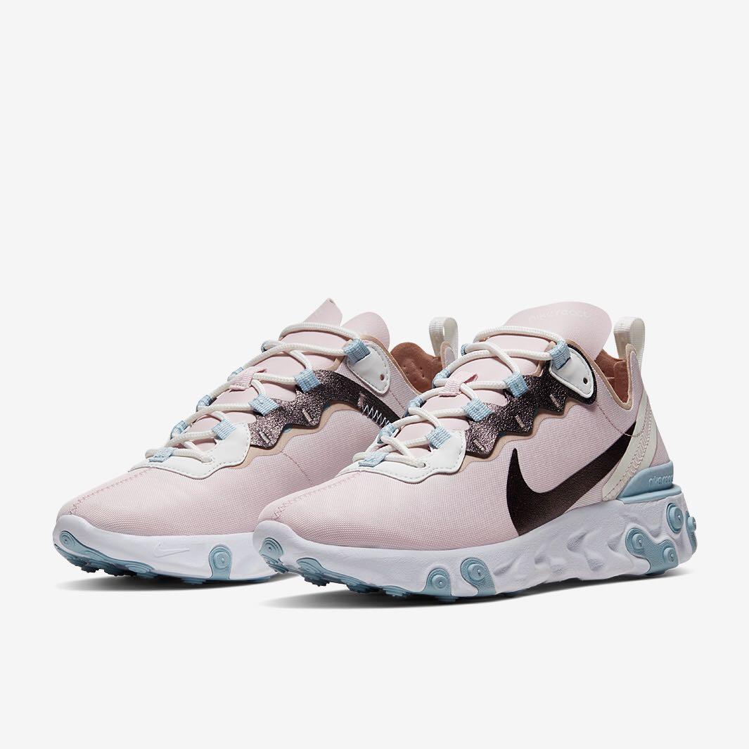 Nike React Element 55 Barely Rose
