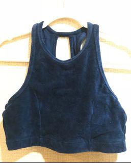 NWT Aerie Curdoroy Halter Cropped Top