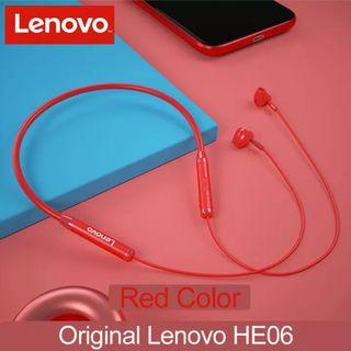 Original NEW Lenovo HE06 Bluetooth 5.0 Neckband Wireless Headphones Stereo Sports Magnetic Earphones Sports Running
