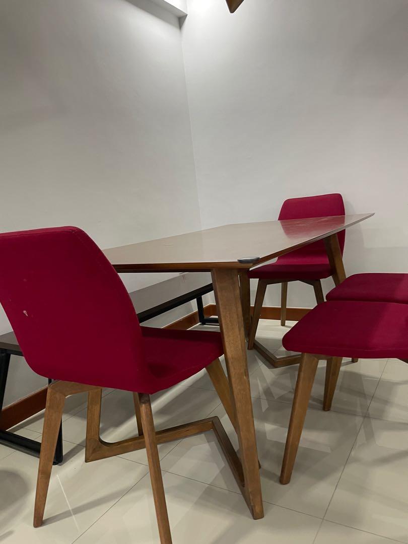 Picket and Rail Dining table, Furniture & Home Living, Furniture