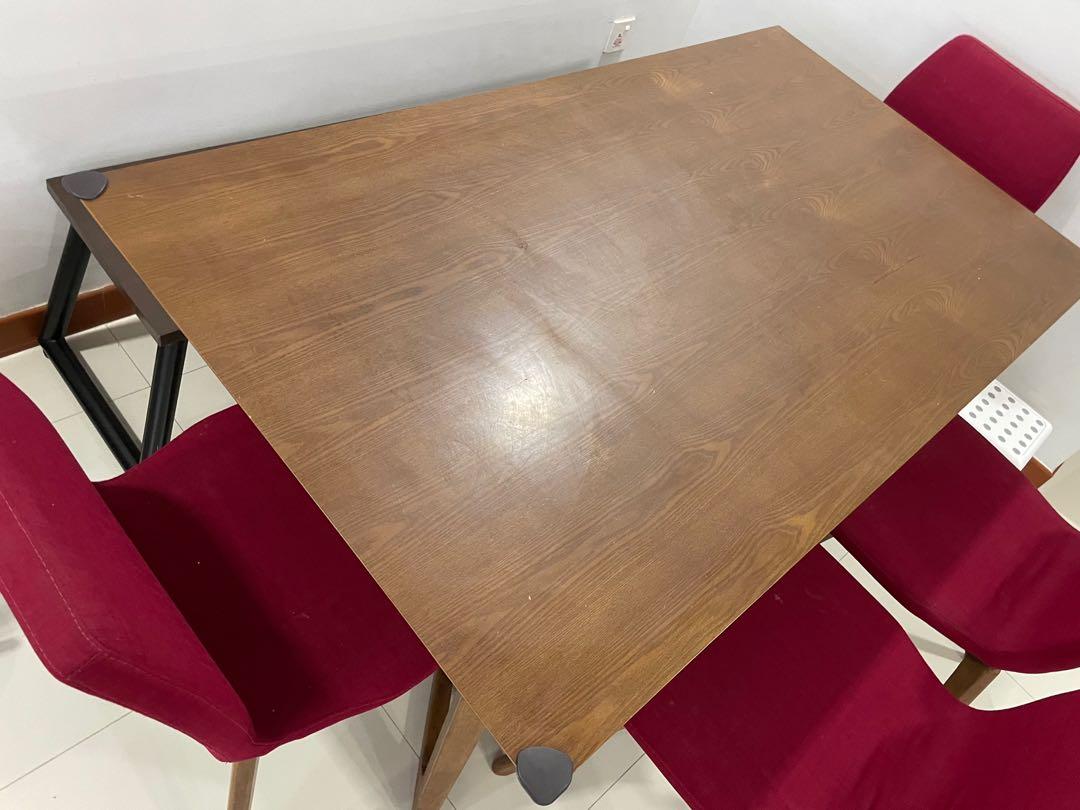 Picket and Rail Dining table, Furniture & Home Living, Furniture