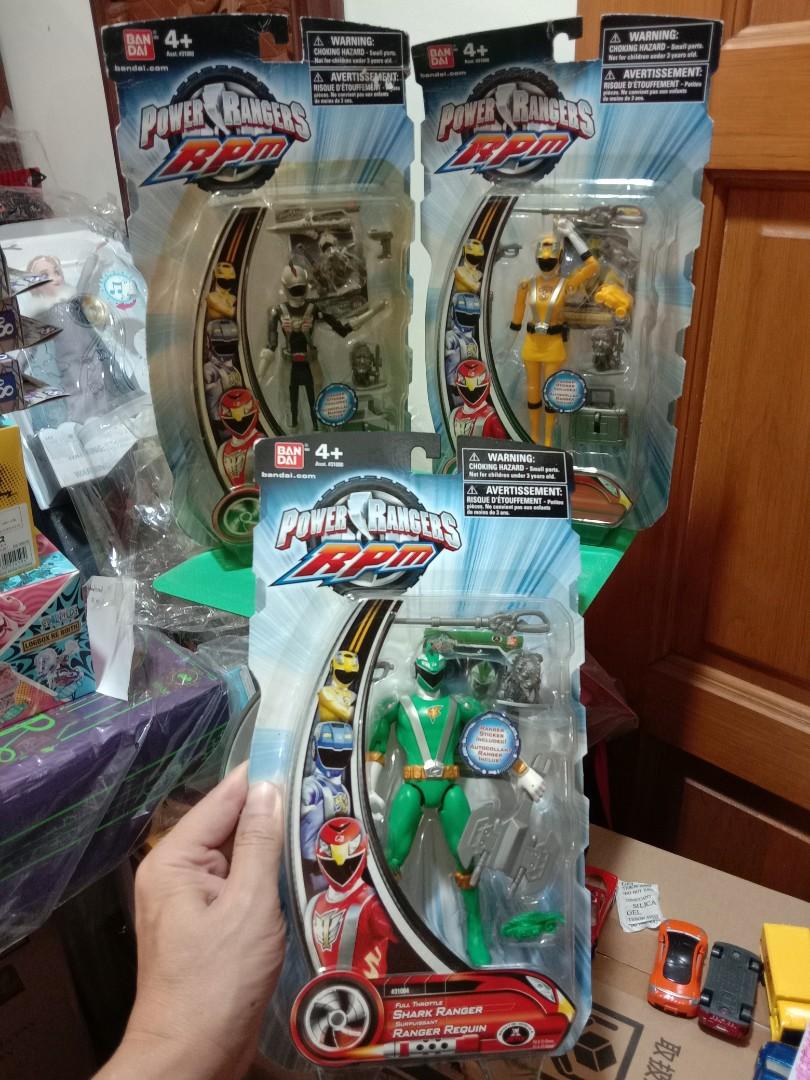 Power Rangers RPM - Bear, Shark Ranger Silver 3 pcs, Hobbies & Toys ...