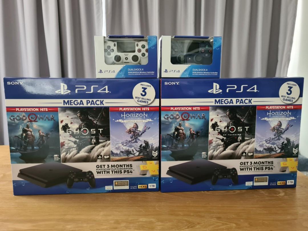 PS4 Megapack Bundle 2 DS4 Controllers Video Gaming Video Game