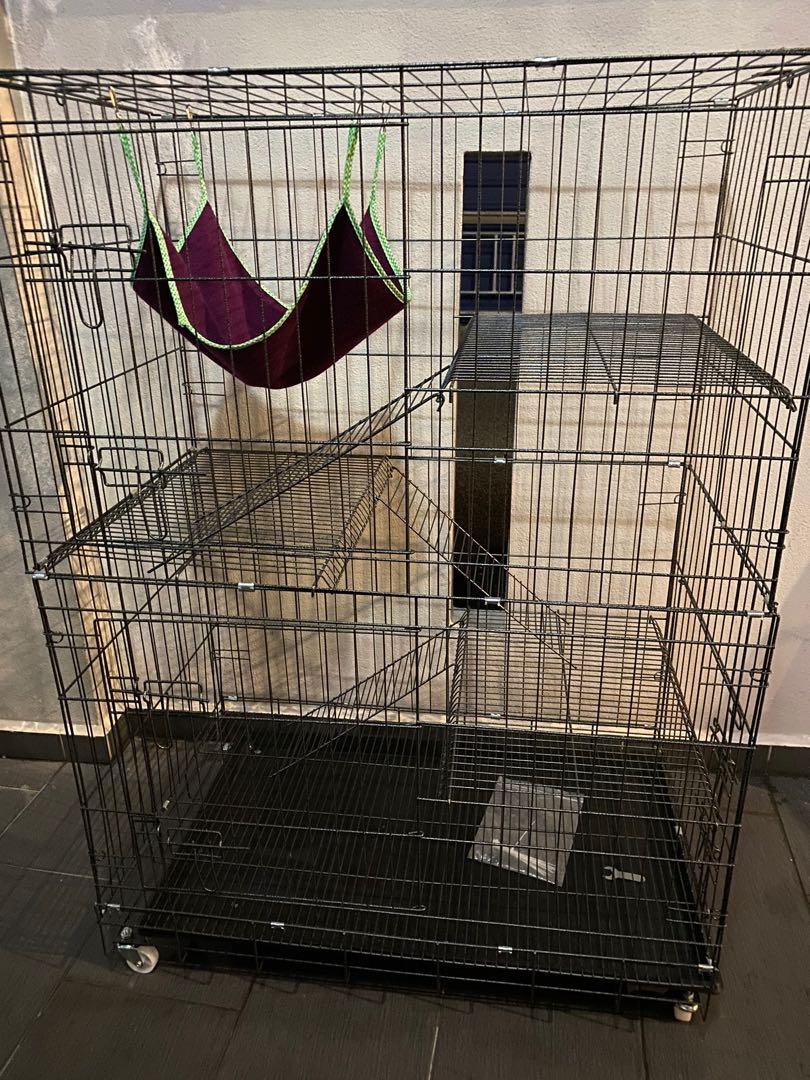 Sangkar Kucing 3 tingkat XL, Pet Supplies, Homes & Other Pet Accessories on  Carousell