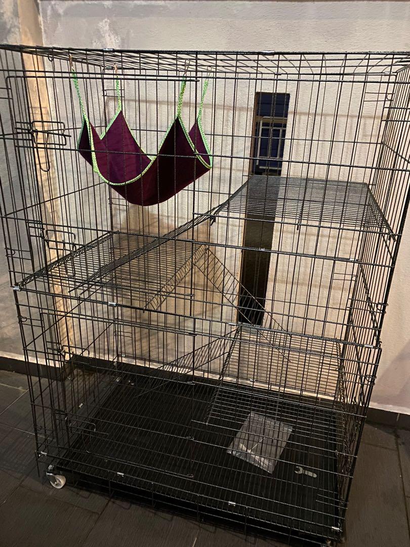 Sangkar Kucing 3 tingkat XL, Pet Supplies, Homes & Other Pet Accessories on  Carousell