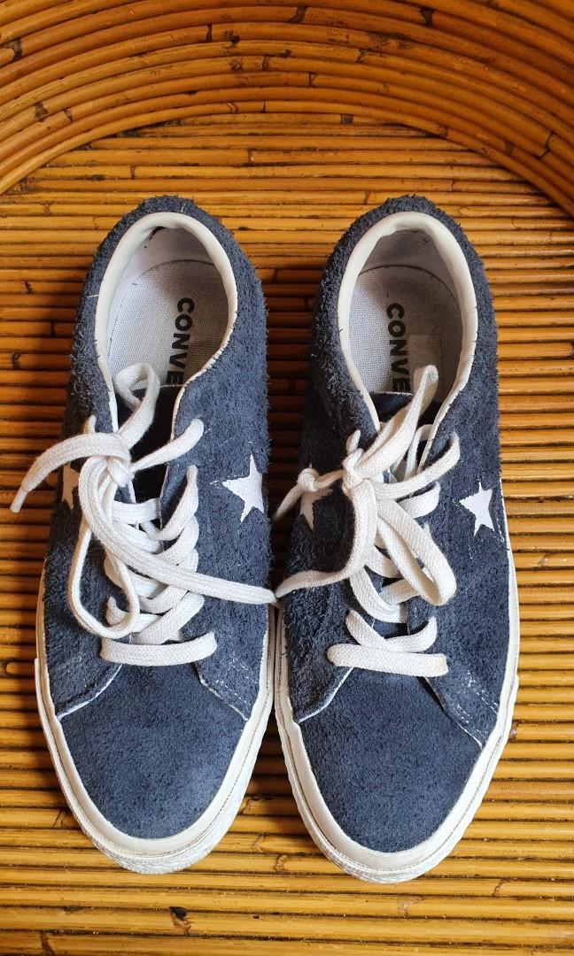 One star cali store suede low top