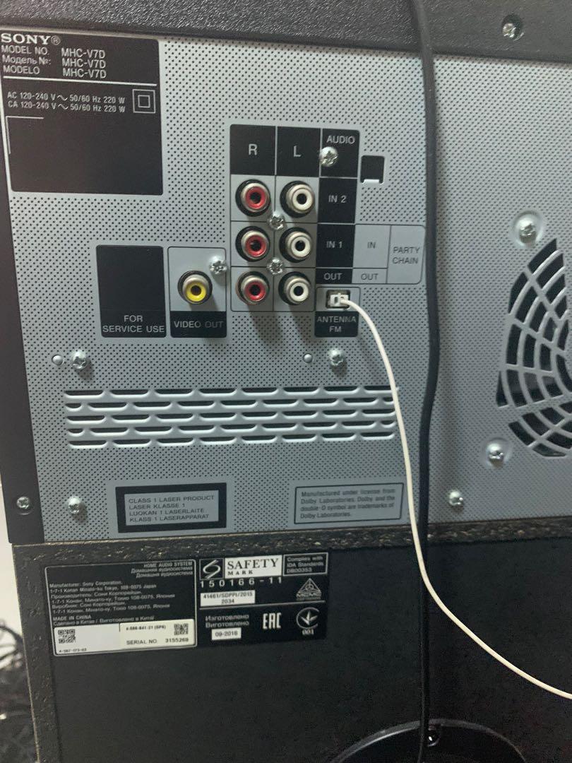 Sony Home Audio System MHCV7D, Audio, Soundbars, Speakers & Amplifiers