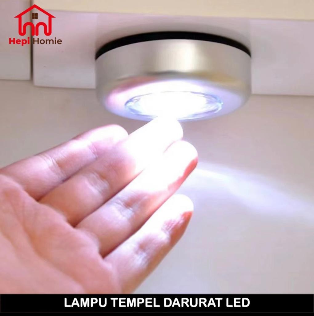 STICK & CLICK EMERGENCY LAMP / LAMPU TEMPEL SENTUH DARURAT 3 LED