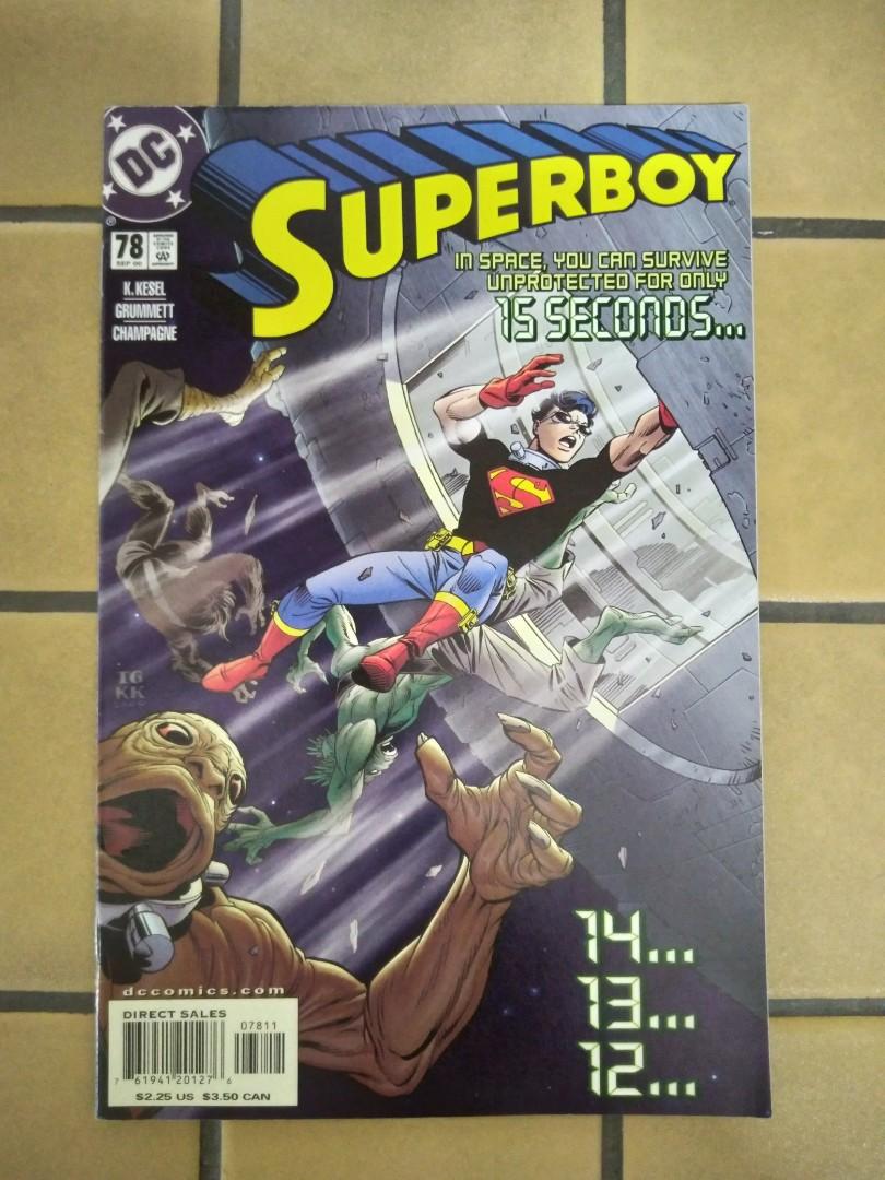 Superboy 78 Tom Grummett Cover Art Dc Comics Books And Stationery Comics And Manga On Carousell 8400