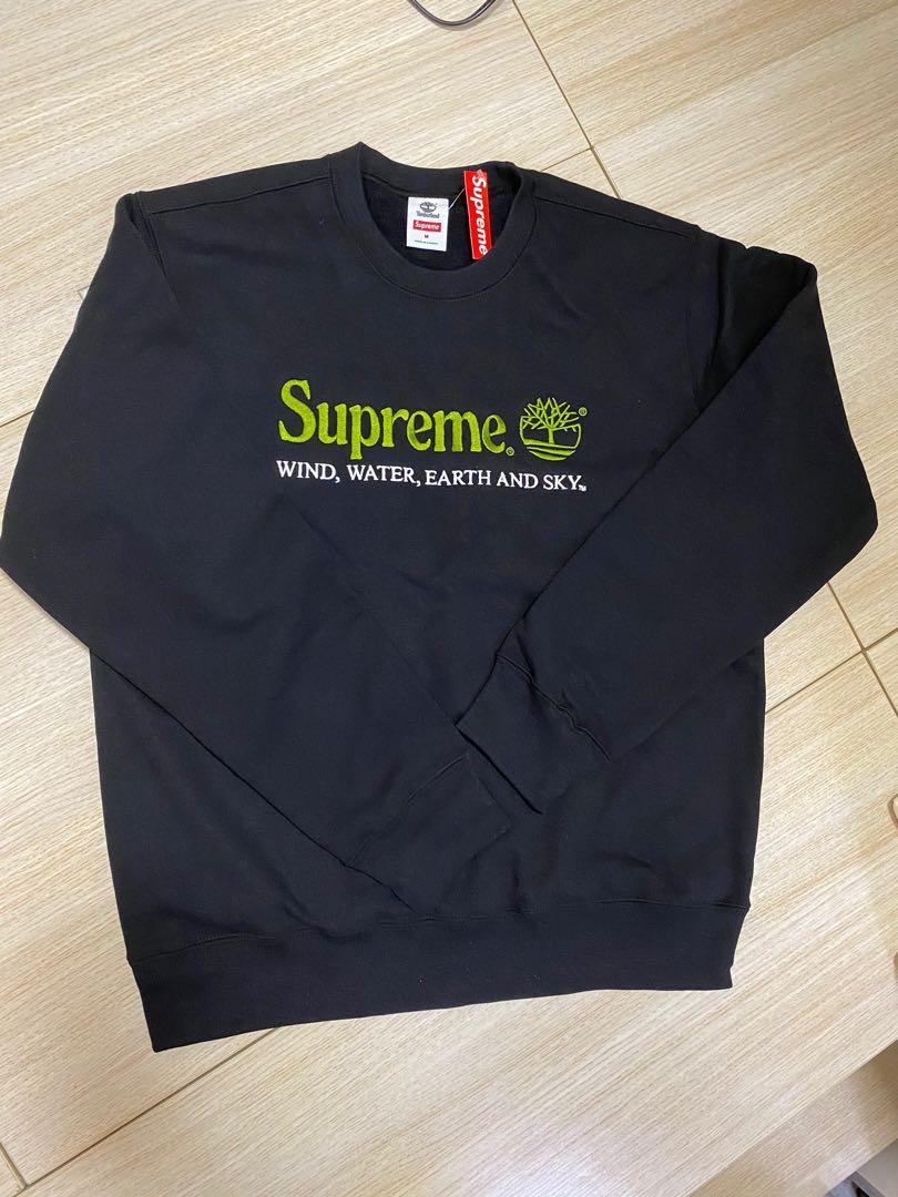 supreme x timberland crewneck