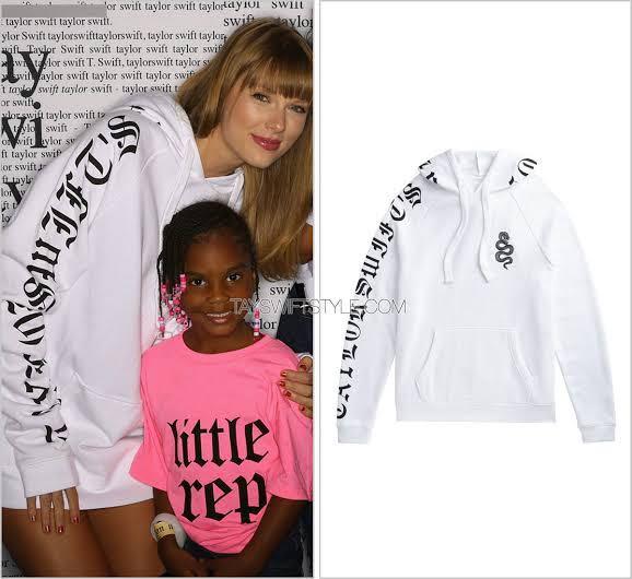 Taylor swift white tour clearance hoodie