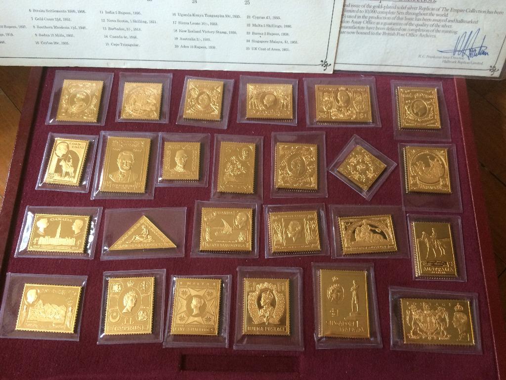 Gold plated stamp discount