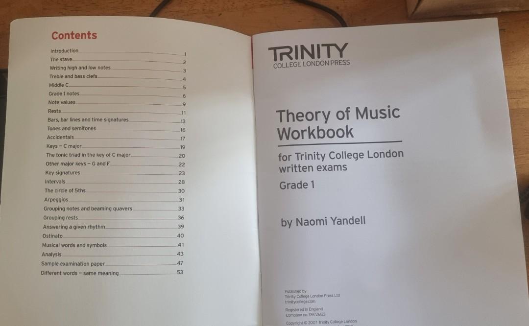 Theory of Music Workbook for Trinity College London written exams ...